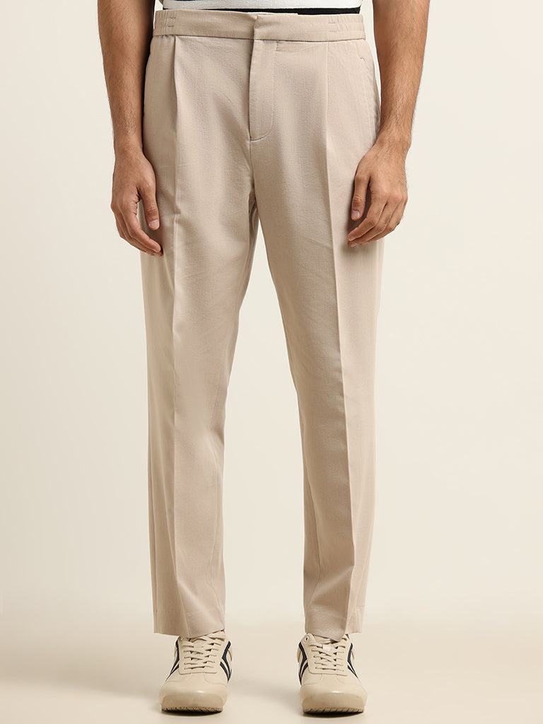 Weekday Nikolas Loose Fit Trousers in White for Men | Lyst
